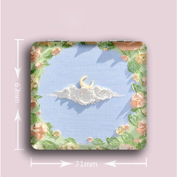 コンパクト ミラー 鏡 花柄 両面ミラー 折りたたみ 鏡 四角 拡大鏡 手鏡 化粧直し スキンケア メイク 女性 鏡 ハンドミラー ミニミラー 携帯 |  | 02