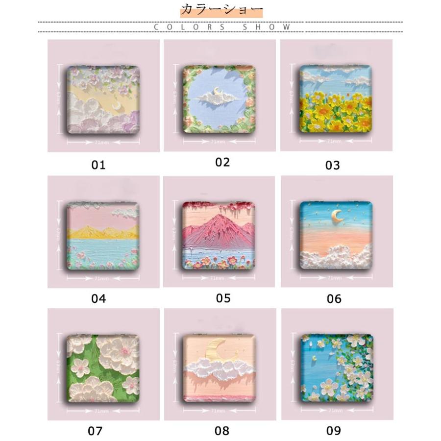 コンパクト ミラー 鏡 花柄 両面ミラー 折りたたみ 鏡 四角 拡大鏡 手鏡 化粧直し スキンケア メイク 女性 鏡 ハンドミラー ミニミラー 携帯 |  | 06