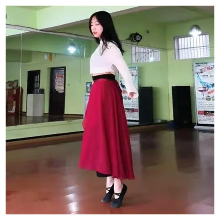 バレエ 巻きスカート 60cm 80cm丈 大人 ダンススカート 無地 ラップ