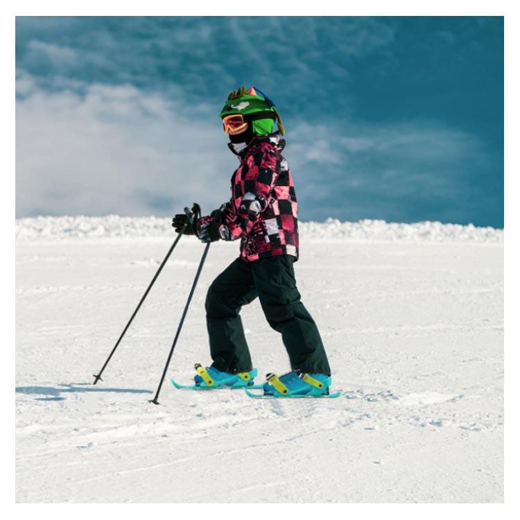 スキーシューズ スキー板 雪遊び 大人用 子供用 ジュニア用ファンスキー ミニスキー シューズ 軽量 小型 調整可能 持ち運び便利 靴 屋外 ミニ ス｜bridgebridgee｜13