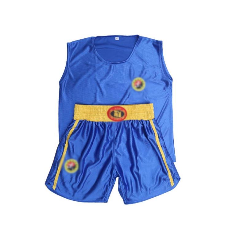 アマチュアボクシング ユニフォーム上下セット 紺×黄(L)