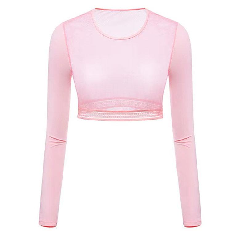 メッシュ ゴルフインナーシャツ 長袖 レディース 紫外線対策 冷感 夏