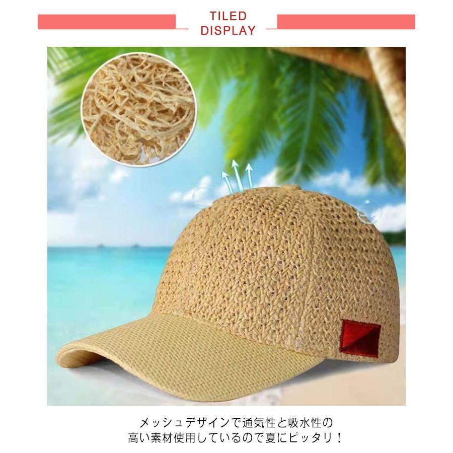 ペーパーキャップ 麦わらキャップ 夏 ワークキャップ 春夏 メンズ