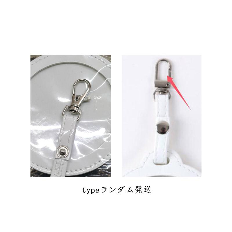 2枚セット】缶バッジカバー キーホルダー 透明 PUレザー 写真フレーム