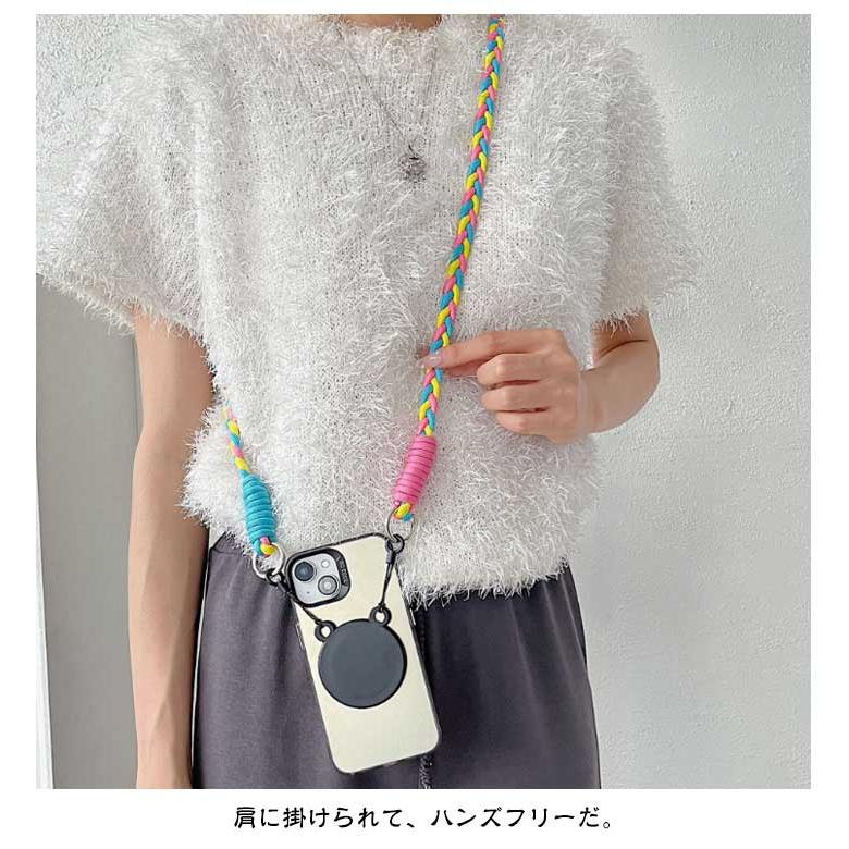 マグセーフ対応 クロスボディストラップ スマートフォン 携帯電話