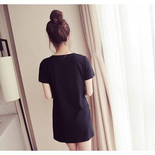 ミニワンピース Tシャツワンピース 半袖 レディース トップス ショート丈 丈短め チュニック風 Aライン ロングtシャツ ロンt 丸首 ラウンドネッ Brid 9941ahbxr ブリッジー 通販 Yahoo ショッピング