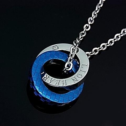 ライオンハート メンズアクセサリー 2連リングトップ ステンレスメンズ用ネックレス ブルー 送料無料 04n135smbl 国内正規品 04n135smbl Brightヤフー店 通販 Yahoo ショッピング