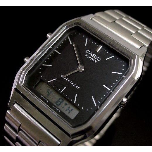CASIO（カシオ） アナログ＆デジタルモデル AQ-230A-1D ブラック文字盤