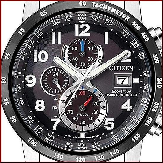 CITIZEN シチズン メンズ腕時計 電波ソーラー ブラック文字盤 CITIZEN シチズン メンズ腕時計 電波ソーラー ブラック文字盤