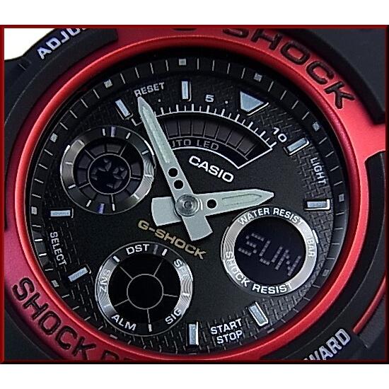 【訳あり外箱凹み有】CASIO G-SHOCK カシオ Gショック アナデジモデル メンズ腕時計 レッド AW-591-4A 海外モデル｜bright-bright｜03