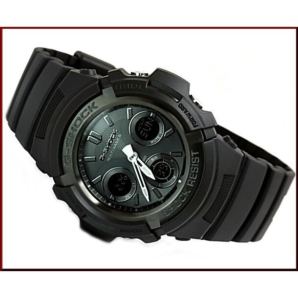 CASIO G-SHOCK カシオ Gショック ソーラー電波腕時計 アナデジモデル マルチバンド6 マットブラック AWG-M100B-1A 海外モデル｜bright-bright｜05