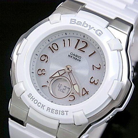 CASIO Baby-G カシオ ベビーG ソーラー電波腕時計 レディース ホワイト BGA-1100-7BJF 国内正規品｜bright-bright