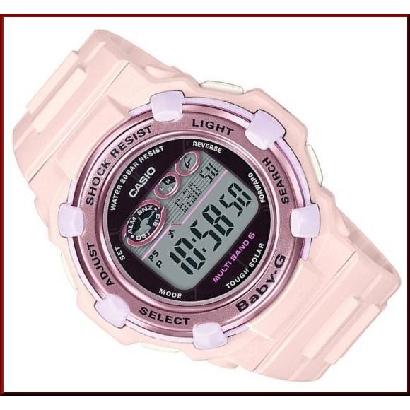 CASIO Baby-G カシオ ベビーG チェリーブロッサム・カラーズ ソーラー電波腕時計 レディース ピンク 国内正規品 BGR-3000CB-4JF｜bright-bright｜02