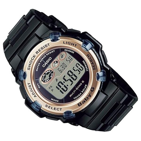 CASIO Baby-G カシオ ベビーG REEF seriesリーフシリーズ ソーラー電波腕時計 レディース ブラック/ピンクゴールド 国内正規品 BGR-3003U-1JF｜bright-bright｜06