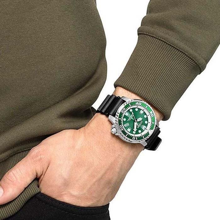 I.T.A. グリーンラバーベルトスイミングウォッチ I.T.A. グリーンラバーベルトスイミングウォッチ オメガ