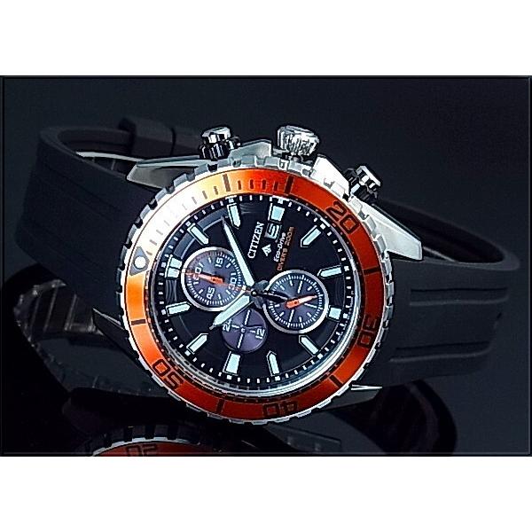 CITIZEN PROMASTER シチズン プロマスター メンズ腕時計 エコドライブ クロノグラフ ダイバーズ オレンジベゼル ラバーベルト  国内正規品 CA0718-21E