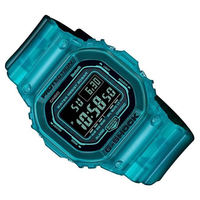 CASIO G-SHOCK カシオ Gショック モバイルリンク メンズ腕時計 ブルーグリーンスケルトンブラック DW-B5600G-2JF 国内正規品