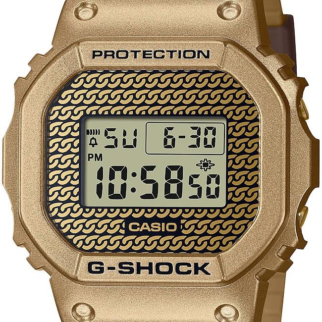CASIO G-SHOCK カシオ Gショック メンズ腕時計 ゴールド(国内正規品)DWE-5600HG-1JR バンドとベゼルが付け替え可能