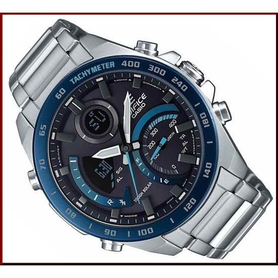 CASIO EDIFICE カシオ エディフィス ソーラー腕時計 クロノグラフ メンズ スマートフォンリンク メタルベルト 海外モデル ECB-900DB-1B｜bright-bright｜02