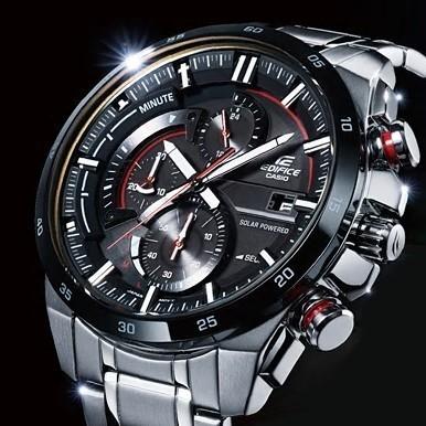 CASIO EDIFICE カシオ エディフィス ソーラー腕時計 クロノグラフ