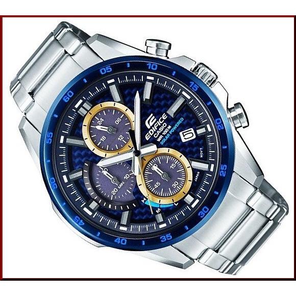 CASIO EDIFICE クロノグラフ ネイビー カシオ エディフィス CASIO EDIFICE ソーラー 腕時計 メンズ
