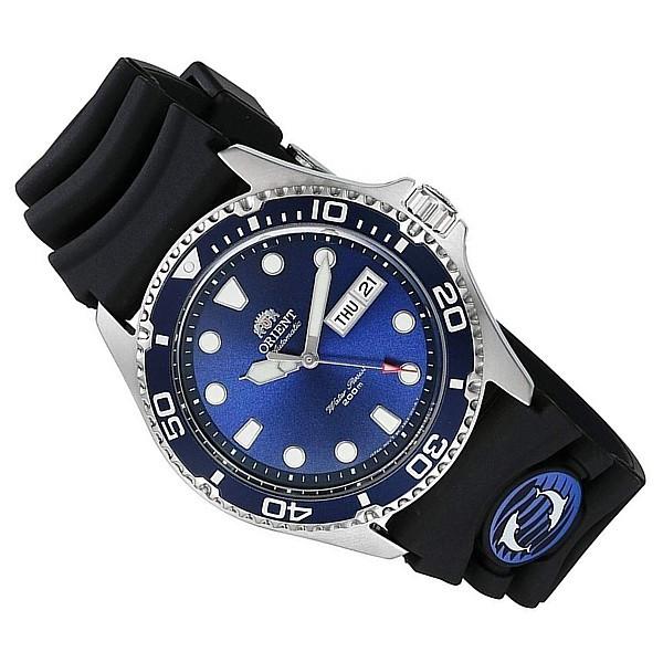 ORIENT 自動巻き腕時計 ブルー ORIENT 自動巻き 腕時計 ダークブルー - メルカリ