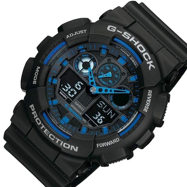 G-SHOCK  GA100-1A2 海外モデル ブラック ブルー G-LIDE（G-SHOCK） G-SHOCK Gショック ジーショック G-LIDE G