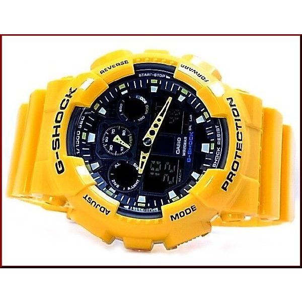 【希少/イエロー】Gショック GA-100A 未使用品 時計 デジタル アナデジ G-SHOCK CASIO カシオ Gショック アナデジ メンズ腕時計