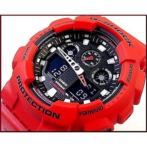 G-SHOCK レッド ラバーベルト 時計 G-SHOCK CASIO カシオ Gショック アナデジ メンズ腕時計 レッド