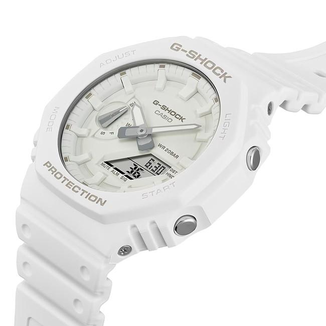 CASIO/G-SHOCK カシオ/Gショック カーボンコアガード構造 アナデジモデル メンズ腕時計 ホワイト(海外モデル)GA-2100-7A7の画像