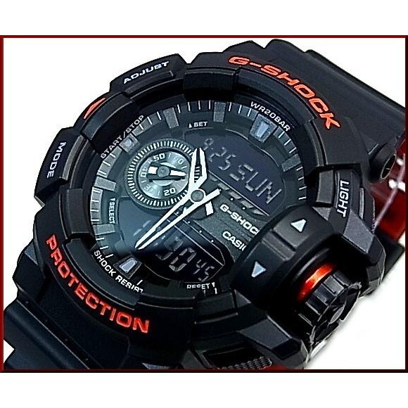 CASIO G-SHOCK カシオ Gショック アナデジ メンズ腕時計 Black & Red Series ブラック＆レッドシリーズ 海外モデル GA-400HR-1A｜bright-bright｜06