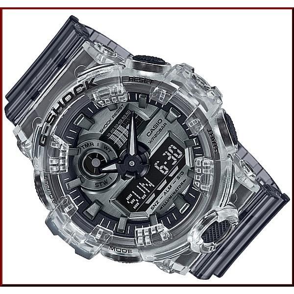 CASIO G-SHOCK カシオ Gショック アナデジモデル メンズ腕時計 Clear Skeleton スケルトン 海外モデル GA