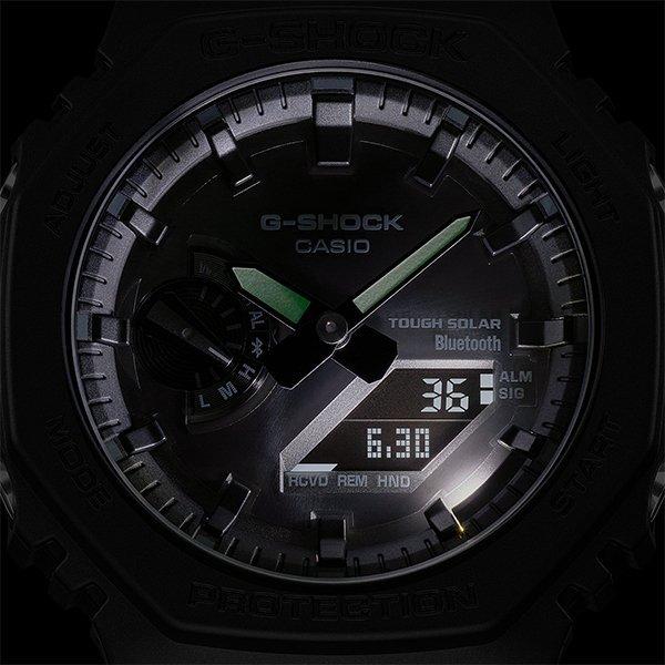 CASIO G-SHOCK カシオ Gショック スマートフォンリンク ソーラー腕時計 アナデジモデル メンズ ブラック 海外モデル GA-B2100-1A1の画像