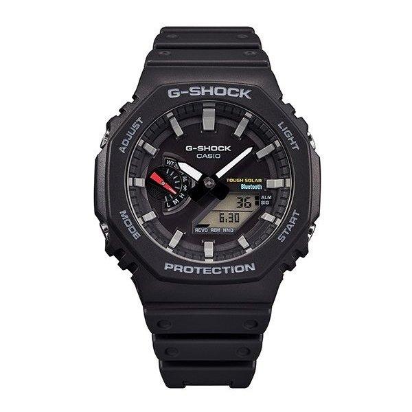 CASIO G-SHOCK カシオ Gショック カーボンコアガード構造 スマートフォンリンク ソーラー腕時計 アナデジモデル メンズ ブラック 海外モデル GA-B2100-1A｜bright-bright｜08