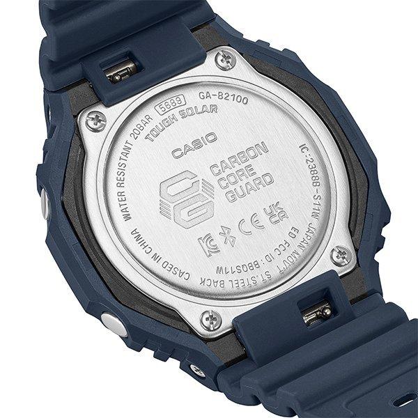 CASIO G-SHOCK カシオ Gショック カーボンコアガード構造 スマートフォンリンク ソーラー腕時計 アナデジモデル メンズ ネイビー 海外モデル GA-B2100-2A｜bright-bright｜05