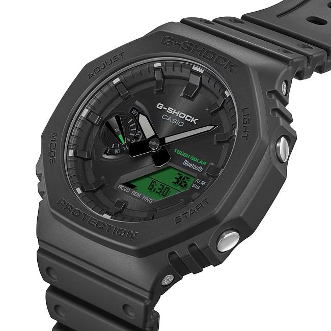 CASIO G-SHOCK カシオ Gショック スマートフォンリンク ソーラー腕時計 アナデジ メンズ ブラック/グリーン 国内正規品 GA-B2100BEG-1AJFの画像