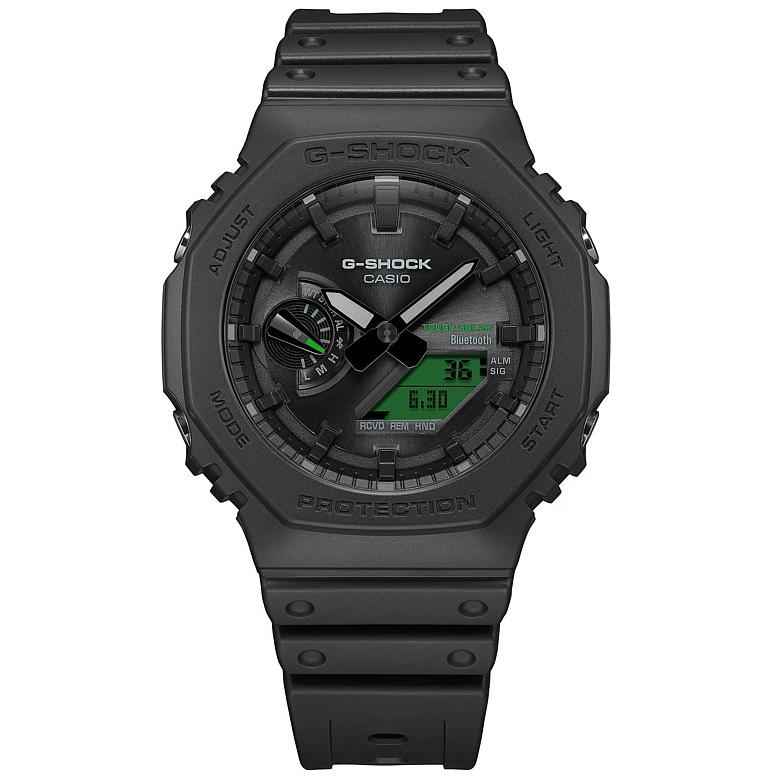 CASIO G-SHOCK カシオ Gショック スマートフォンリンク ソーラー腕時計 アナデジ メンズ ブラック/グリーン 国内正規品 GA-B2100BEG-1AJFの画像