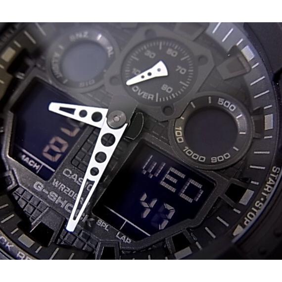 CASIO G-SHOCK カシオ Gショック アナデジ メンズ腕時計 ブラック GA-100-1A1 海外モデル