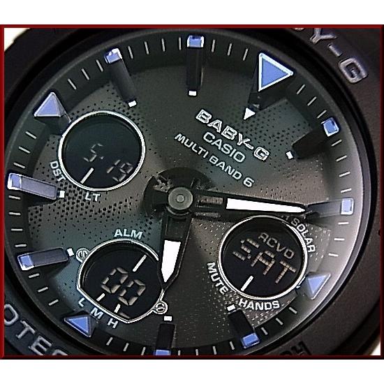 CASIO G-SHOCK Baby-G カシオ Gショック ベビーG ソーラー電波腕時計 ペアウォッチ ラバーベルト ブラック 国内正規品 GAW-100B-1AJF/BGA-2500-1AJFの画像