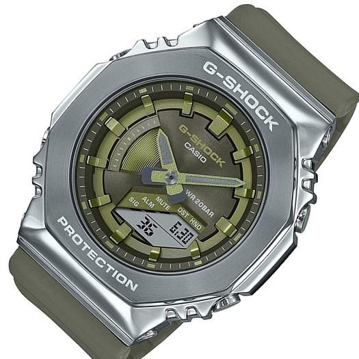 CASIO G-SHOCK カシオ Gショック メンズ腕時計 メタルケースモデル Sサイズ カーキ 海外モデル GM-S2100-3A :GM