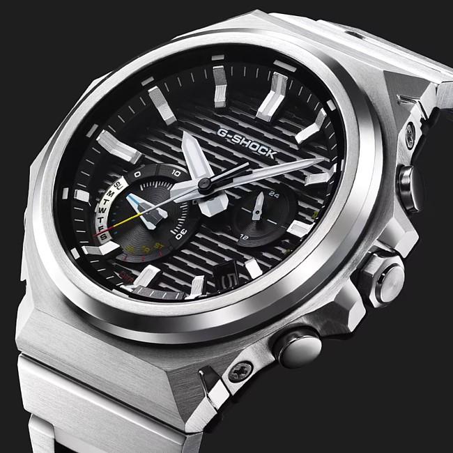 CASIO/G-SHOCK カシオ/Gショック G-STEEL/Gスチール モバイルリンク ソーラー腕時計 メンズ ブラック文字盤 メタルベルト 海外モデル GST-B1000D-1Aの画像