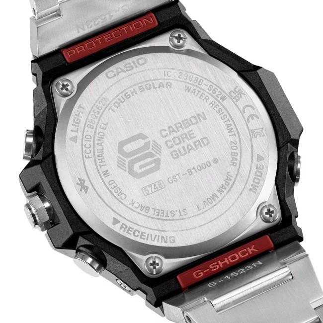 CASIO/G-SHOCK カシオ/Gショック G-STEEL/Gスチール モバイルリンク ソーラー腕時計 メンズ ブラック文字盤 メタルベルト 海外モデル GST-B1000D-1Aの画像
