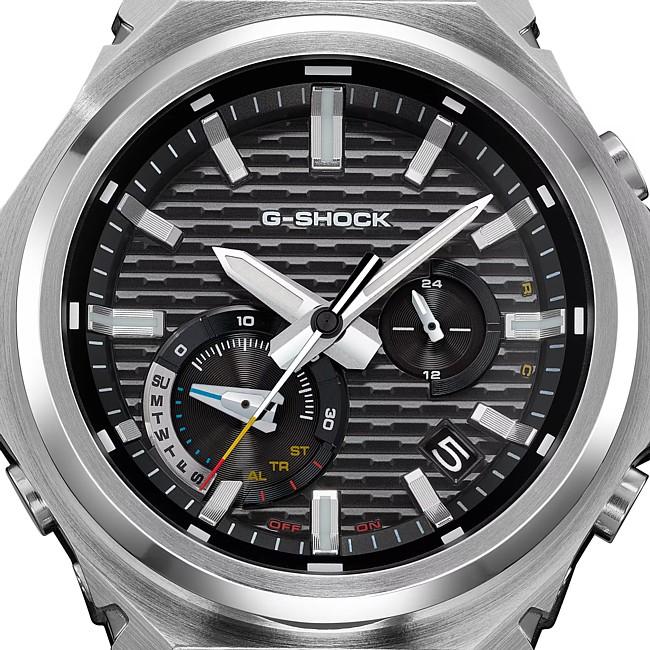 CASIO/G-SHOCK カシオ/Gショック G-STEEL/Gスチール モバイルリンク ソーラー腕時計 メンズ ブラック文字盤 メタルベルト 海外モデル GST-B1000D-1Aの画像
