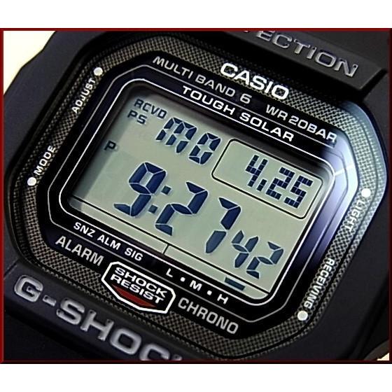 CASIO G-SHOCK カシオ Gショック メンズ ソーラー電波腕時計 初代モデル GW-5000U-1 ブラック 海外モデル｜bright-bright｜06
