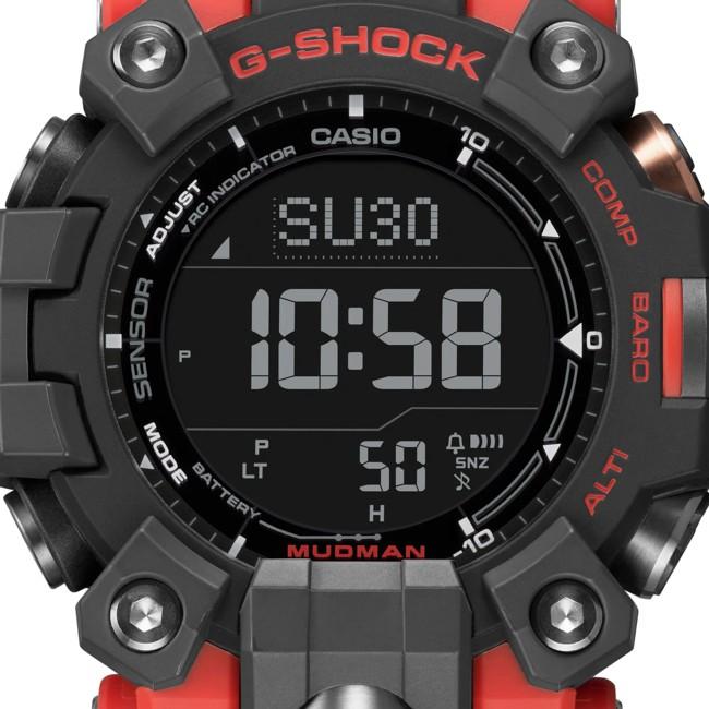 CASIO/G-SHOCK カシオ/Gショック MUDMAN/マッドマン ソーラー電波腕時計 ブラック/オレンジ(海外モデル)GW-9500-1A4｜bright-bright｜06