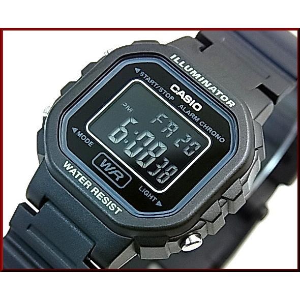 CASIO Standard カシオ スタンダード アラームクロノ レディース腕時計 デジタル液晶モデル ラバーベルト ブラック 海外モデル LA-20WH-1B｜bright-bright｜06
