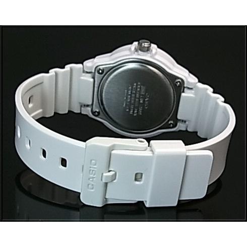 CASIO Standard カシオ スタンダード アナログクォーツ レディース腕時計 ホワイトラバーベルト ホワイト文字盤 海外モデル LRW-200H-7E2｜bright-bright｜04
