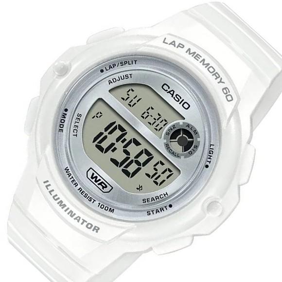 CASIO カシオ ランニングウォッチ レディース腕時計 ホワイト 海外モデル LWS-1200H-7A1｜bright-bright