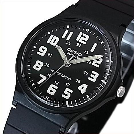 CASIO カシオ メンズ腕時計 ボーイズサイズ アナログクォーツ ブラック