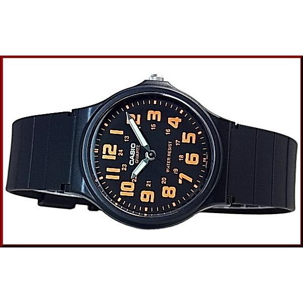 CASIO カシオ メンズ腕時計 ボーイズサイズ アナログクォーツ ブラック/オレンジ文字盤 ブラックラバーベルト 海外モデル MQ-71-4B｜bright-bright｜05